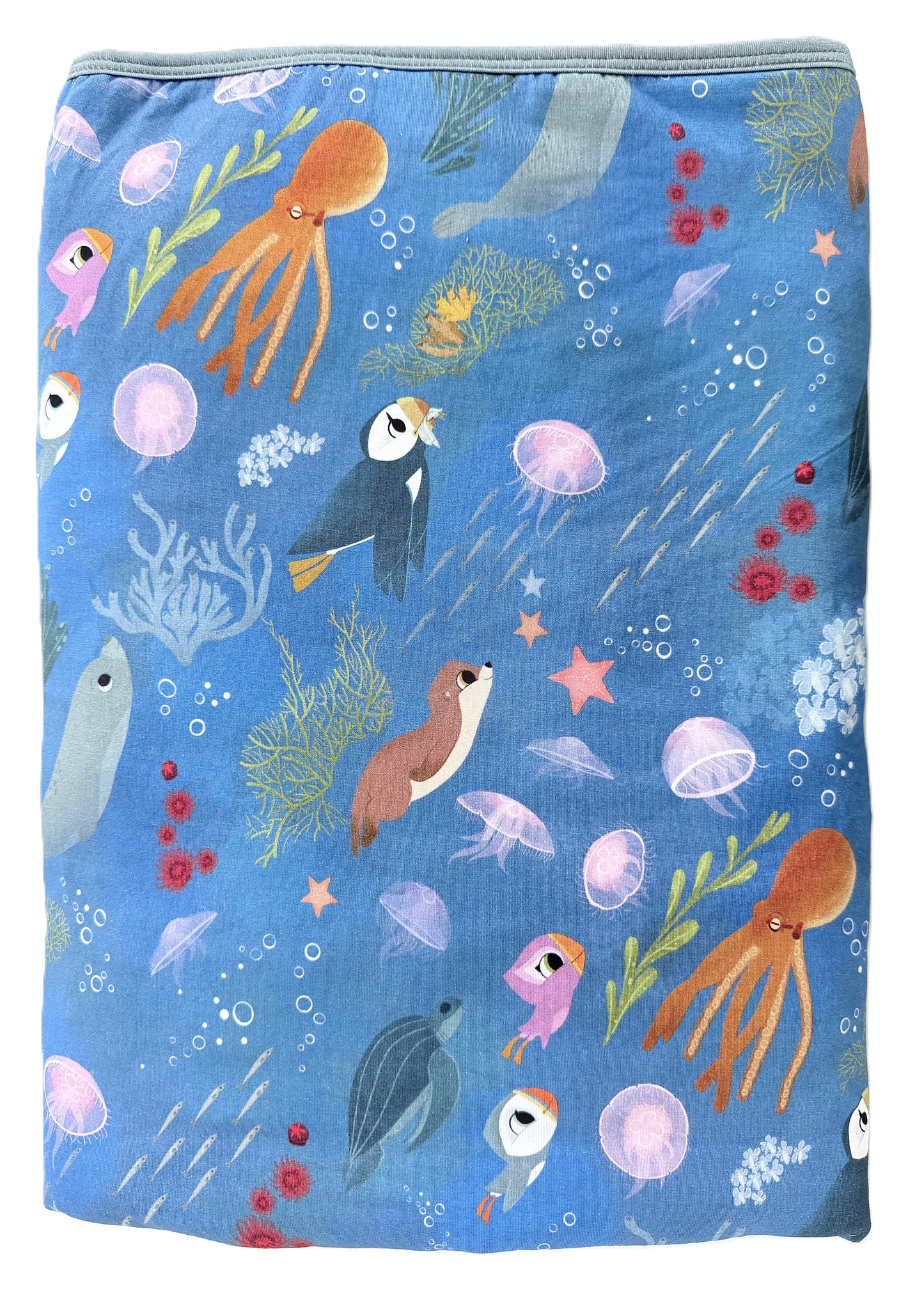 Snuggly Figs™ X Puffin Rock™ - Ocean Wonders - Bamboo Blanket