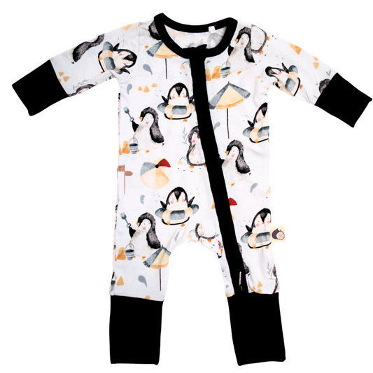 Penguin Picnic Bamboo Romper