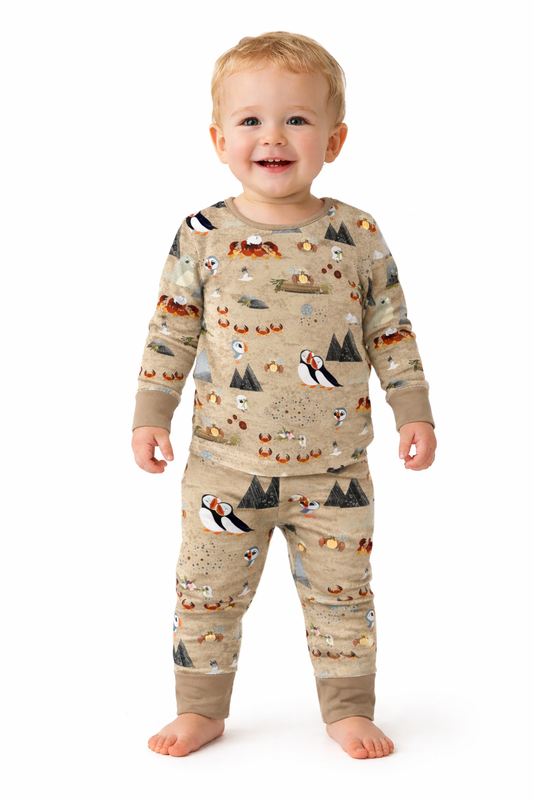 Snuggly Figs™ X Puffin Rock™ - Finding Bearnie - Bamboo Pajama Set