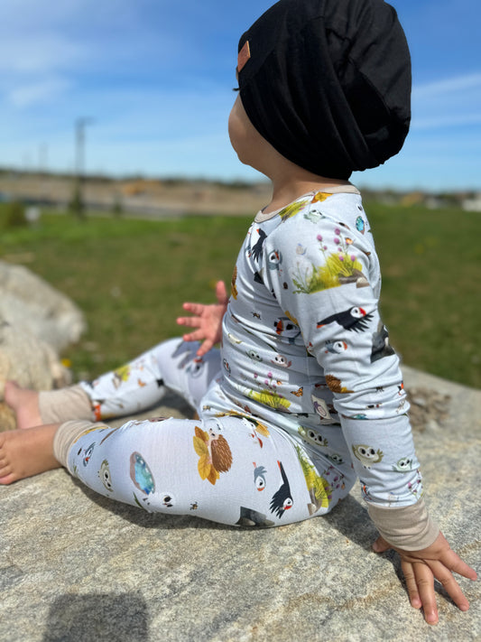 Snuggly Figs™ X Puffin Rock™ - Meadow Friends - Bamboo Pajama Set