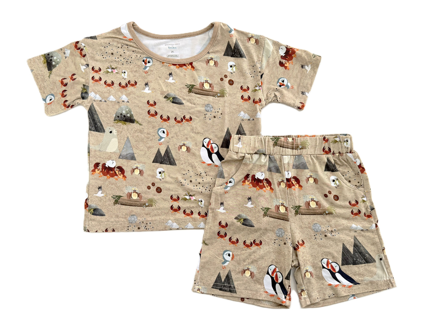 Snuggly Figs™ X Puffin Rock™ - Finding Bearnie - T-Shirt and Short Set
