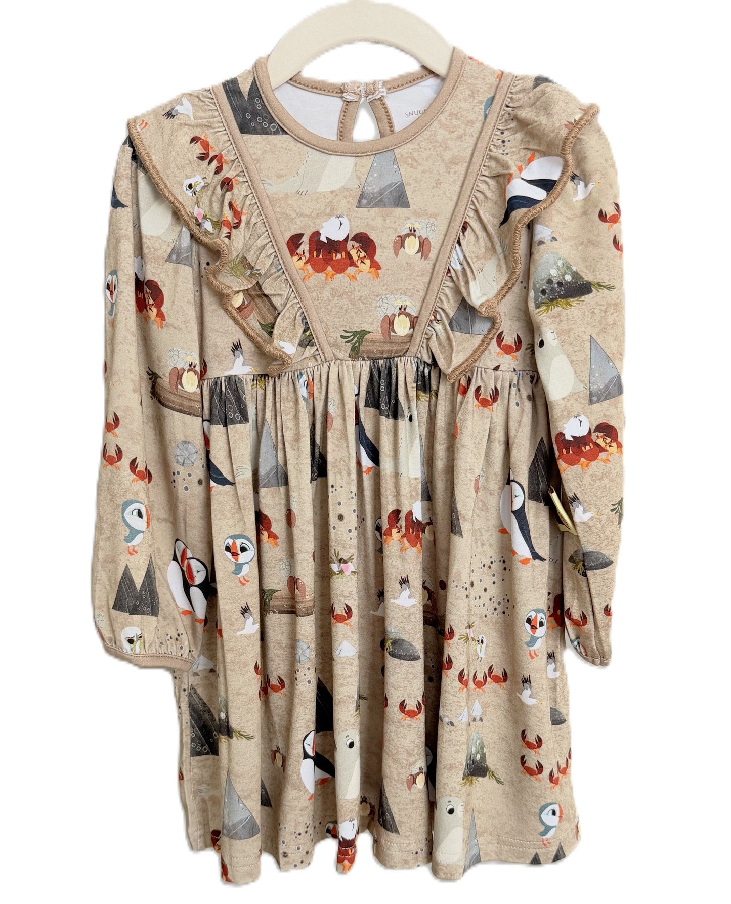 Snuggly Figs™ X Puffin Rock™ - Finding Bearnie - Bamboo Dress