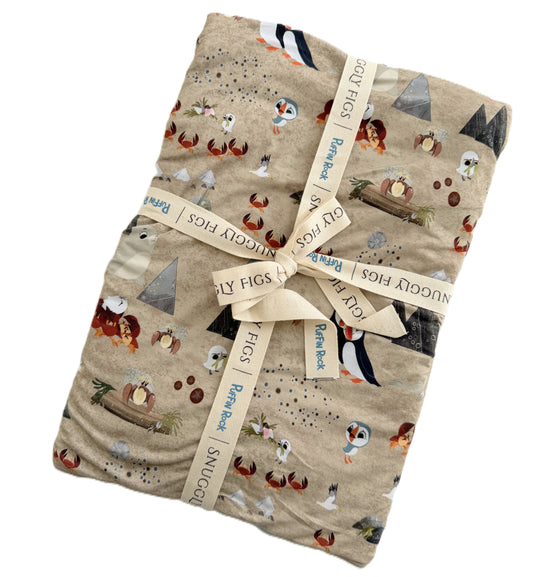 Snuggly Figs™ X Puffin Rock™ - Finding Bearnie - Bamboo Blanket