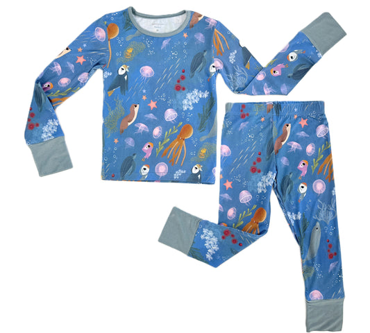 Snuggly Figs™ X Puffin Rock™ - Ocean Wonders - Bamboo Pajama Set