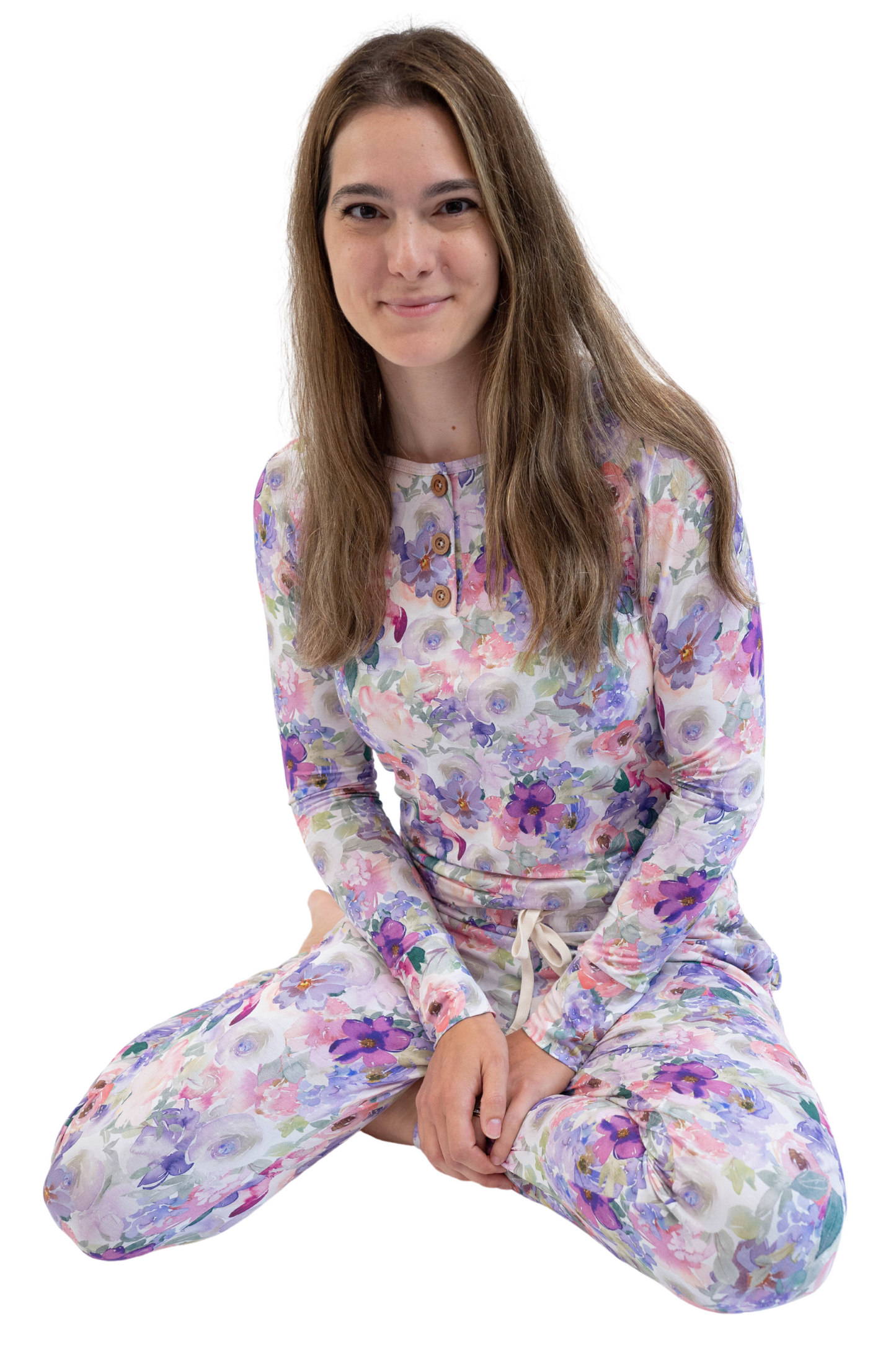 ADULT Mommy Blooming Lilacs PJ Set