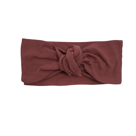Dusk Red Ribbed Headband