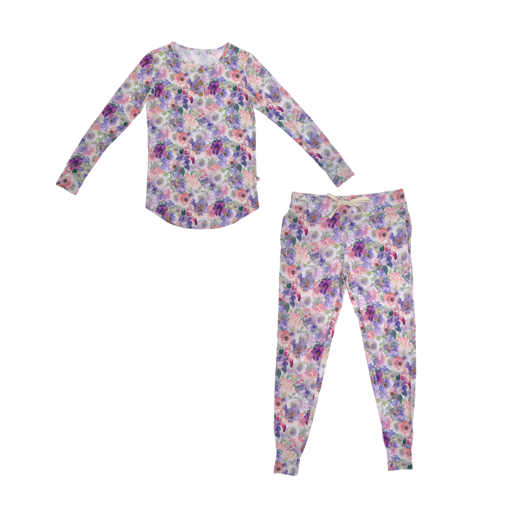 ADULT Mommy Blooming Lilacs PJ Set