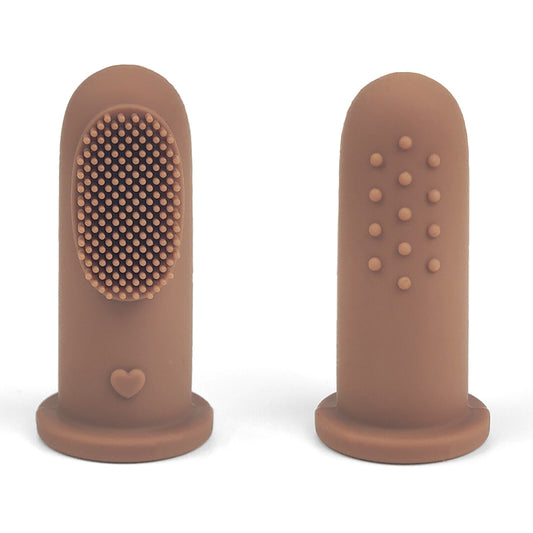 Clay Silicone Finger Toothbrush set of two