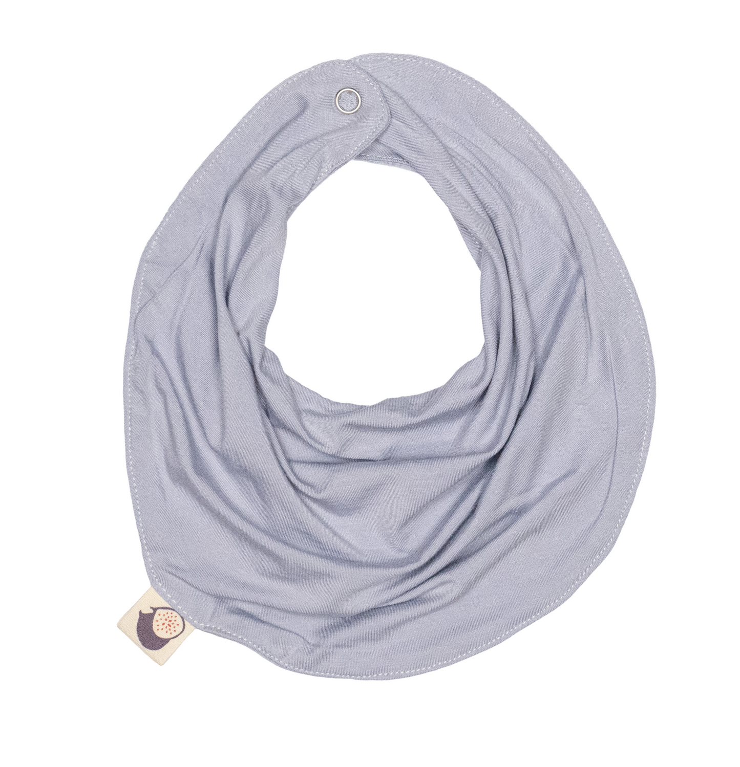 Lilac Grey Drape Bamboo Bib